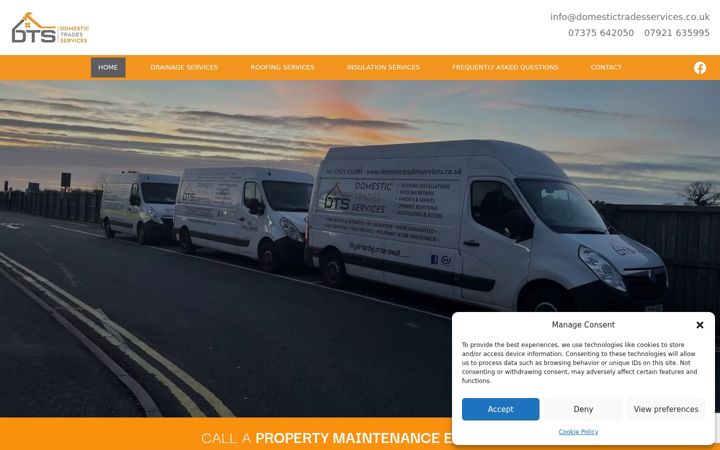 Screenshot of domestictradesservices.co.uk