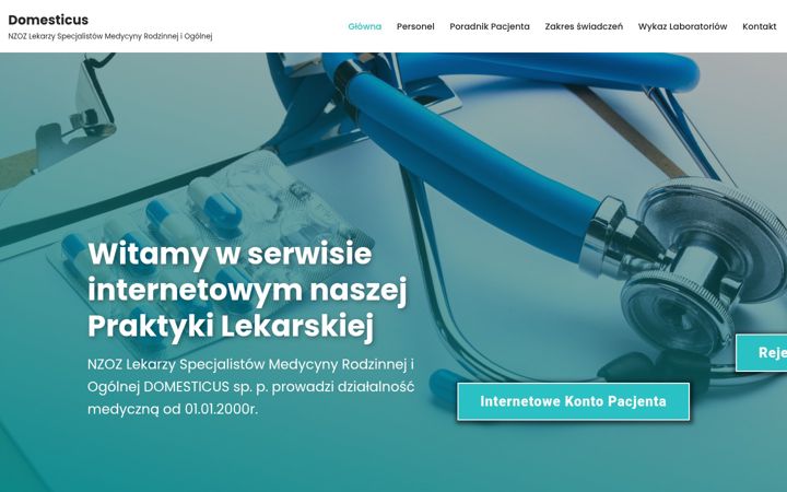 Screenshot ta' domesticus.com.pl