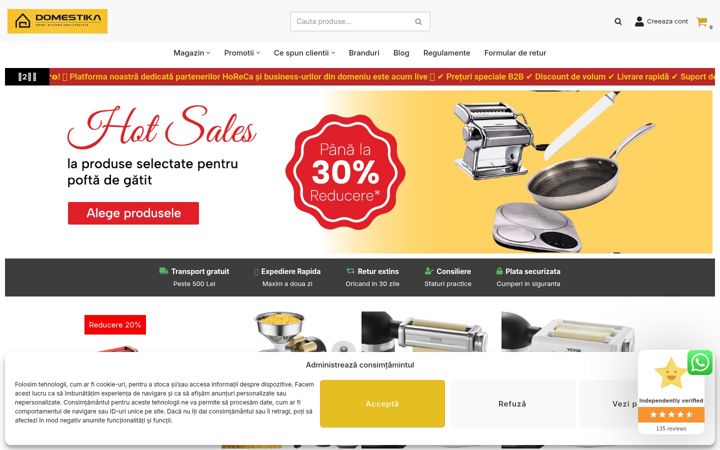 Screenshot of domestika.ro