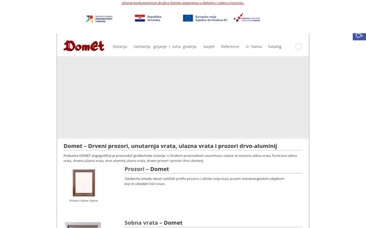 Screenshot of domet.hr