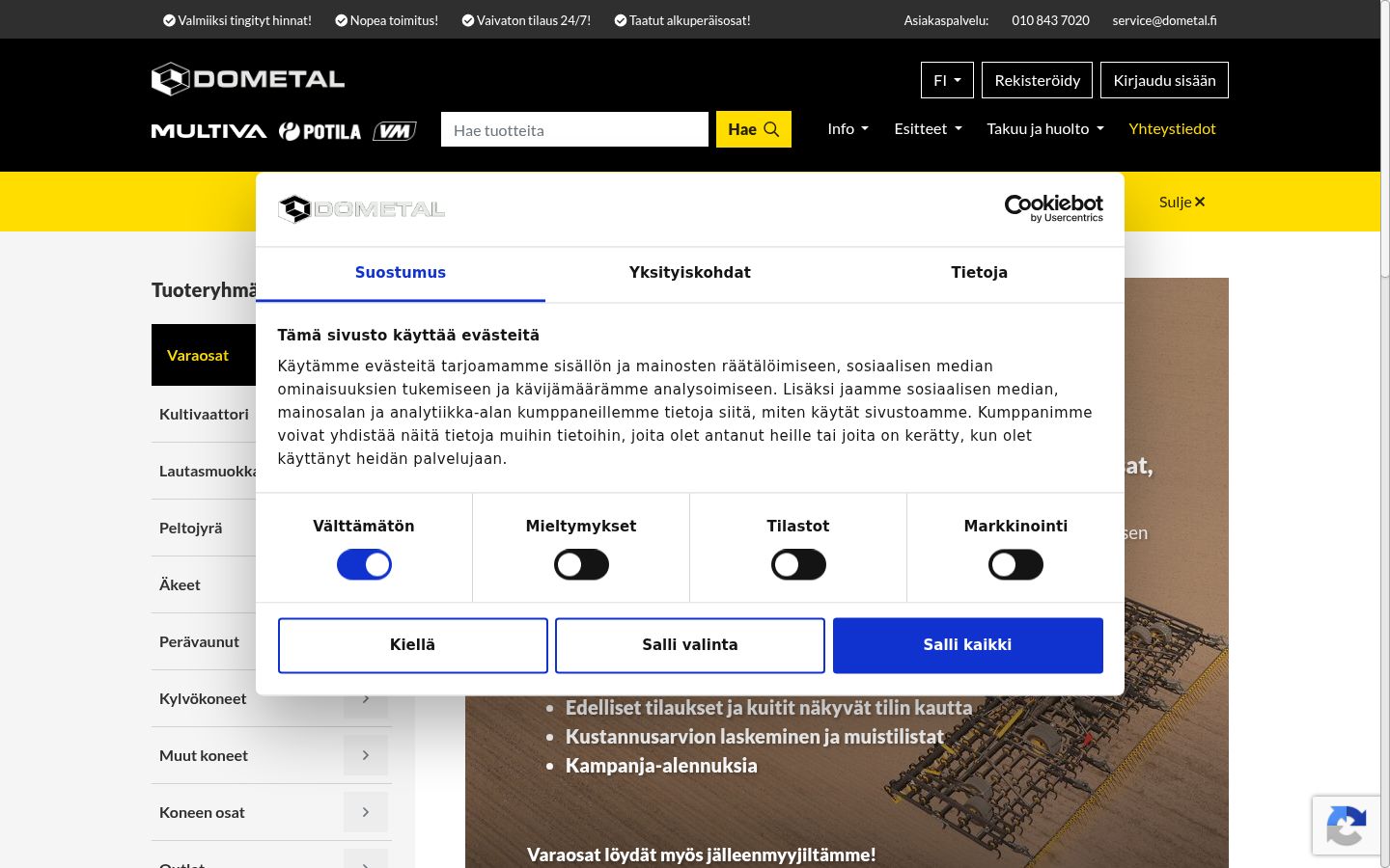 Zrzut ekranu banera zgody wyświetlanego przed jakąkolwiek interakcją