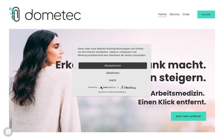 Zrzut ekranu dometec.de