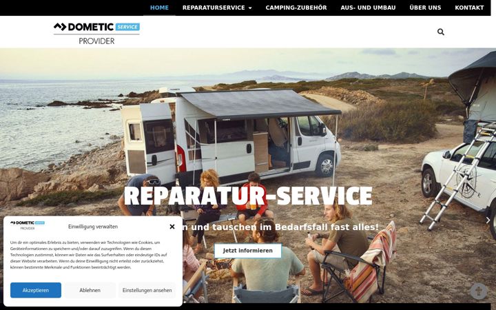 Screenshot of dometic-servicecenter-nord.de
