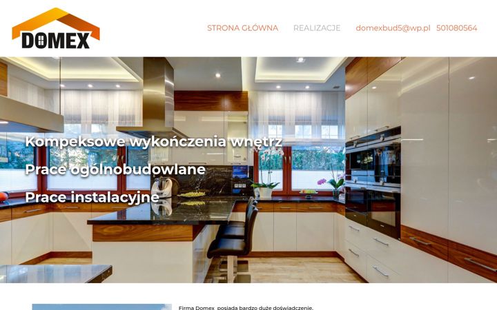 Screenshot of domex-bud.com