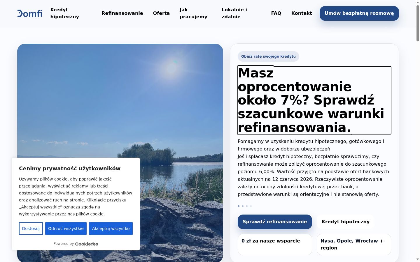 Screenshot του banner συγκατάθεσης που εμφανίστηκε πριν από οποιαδήποτε αλληλεπίδραση
