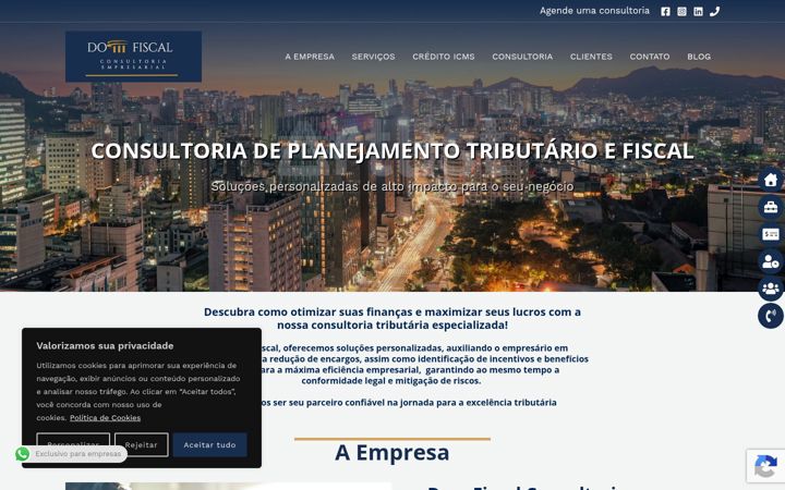 Capture d'écran de domfiscal.com.br