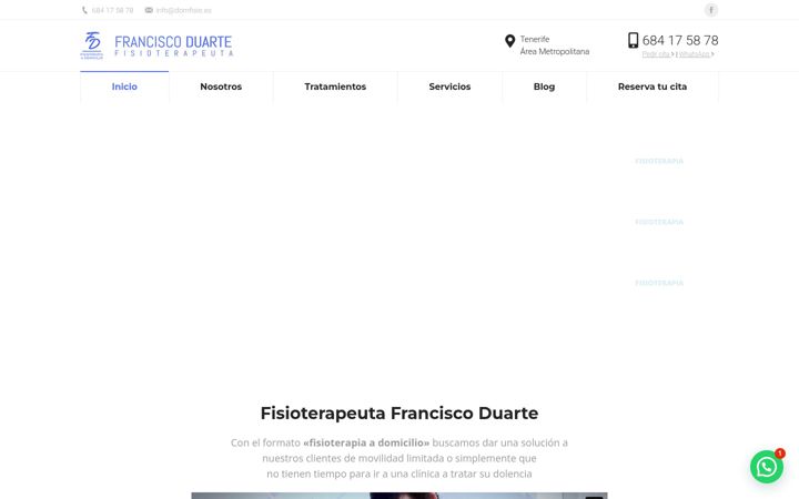 Screenshot of domfisio.es