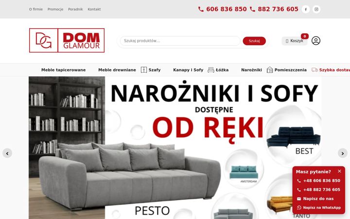 Screenshot ta' domglamour.pl