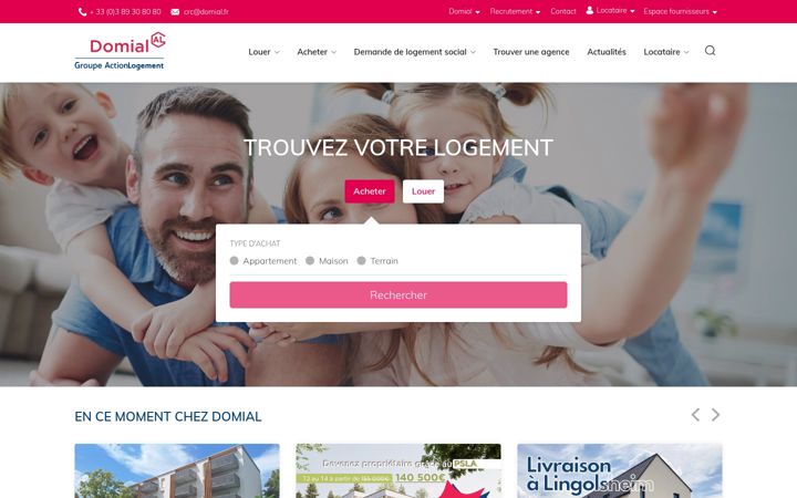 Screenshot ta' domial.fr