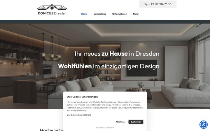 Screenshot of domicile-dresden.de
