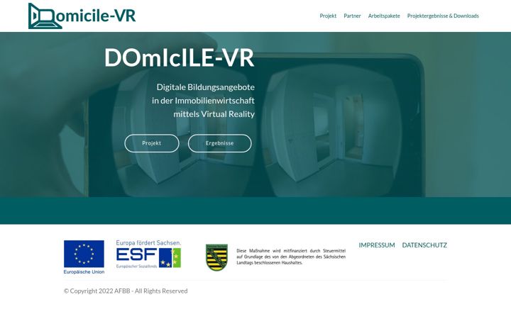 Screenshot of domicile-vr.de