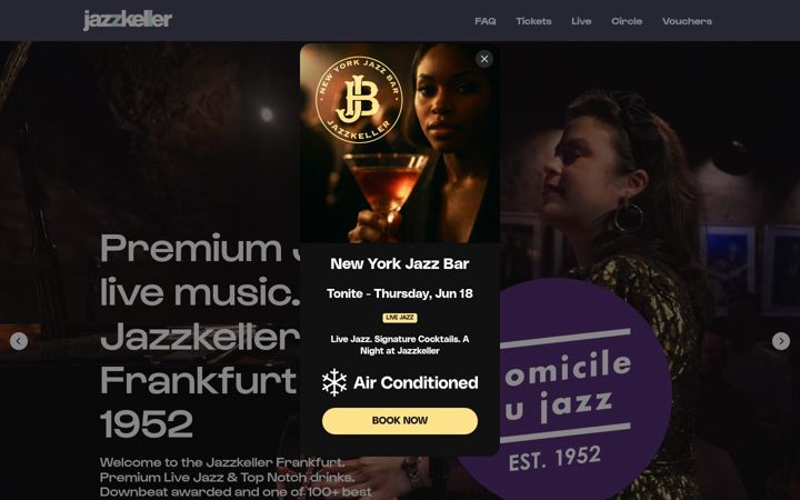 Screenshot of domiciledujazz.com