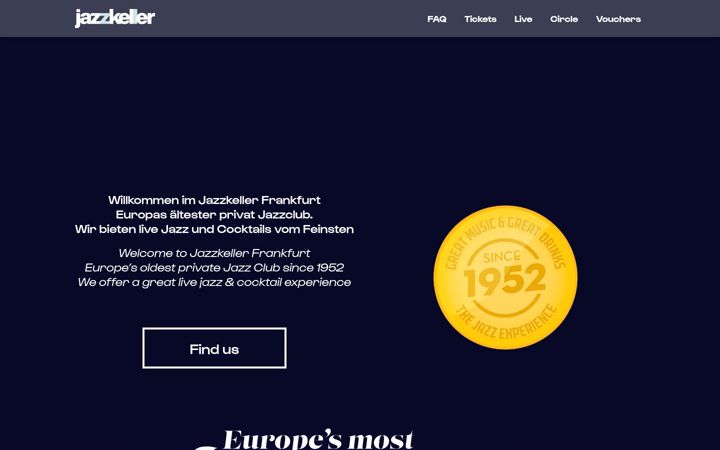 Screenshot of domiciledujazz.de