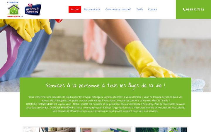 Screenshot ta' domicileharmonieux.fr