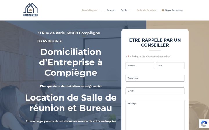 Screenshot ta' domiciliation-compiegne.fr