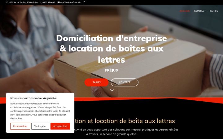 Screenshot ta' domiciliation-frejus.fr