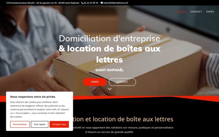 Screenshot ta' domiciliation-saintraphael.fr