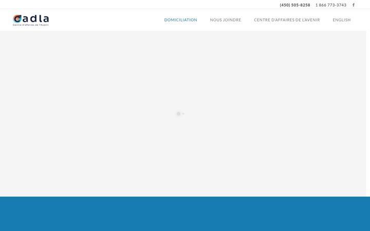 Skärmbild av domiciliation.ca