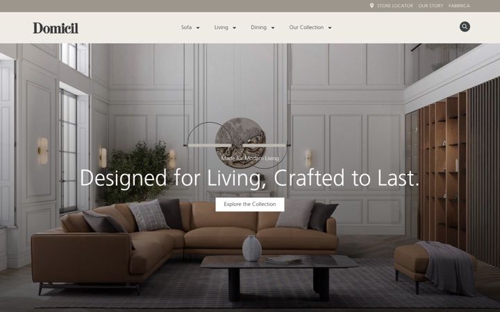 Screenshot of domicilishome.com