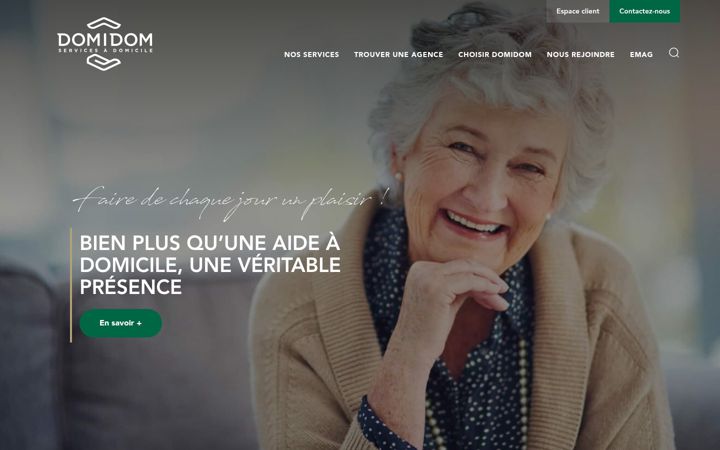 Screenshot of domidom.fr