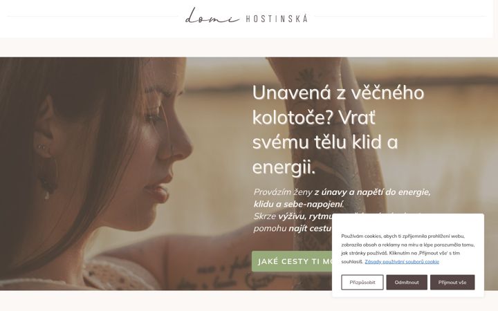Screenshot di domihostinska.cz