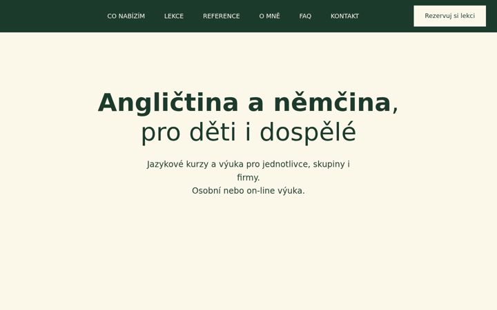 Screenshot di domilingo.cz