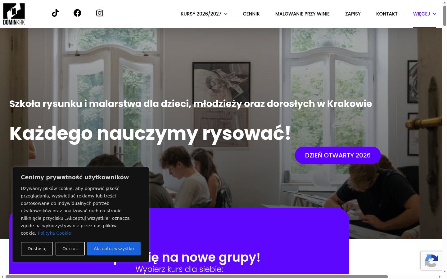 Capture d'écran de la bannière de consentement affichée avant toute interaction