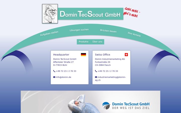 Screenshot of domin.de
