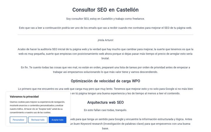 Screenshot of dominaelseo.com
