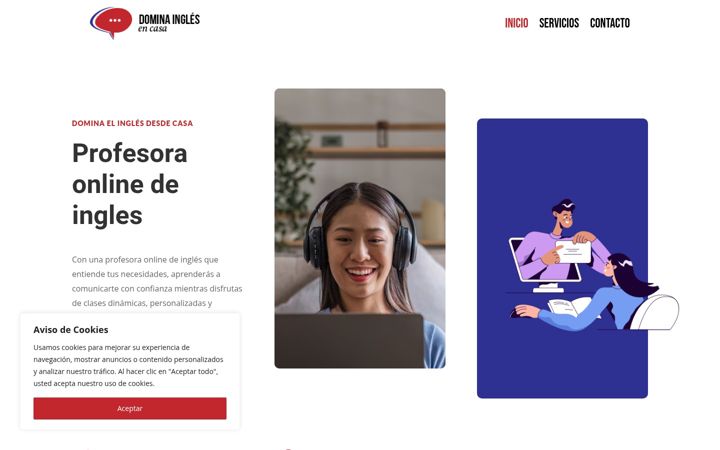 Screenshot of dominainglesencasa.com