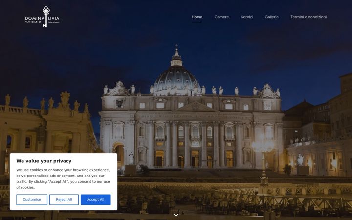 Screenshot of dominalivia.com