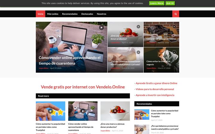 Screenshot of dominamos.com