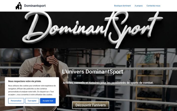 Screenshot of dominantsport.fr