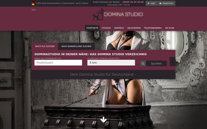 Screenshot di dominastudio.de