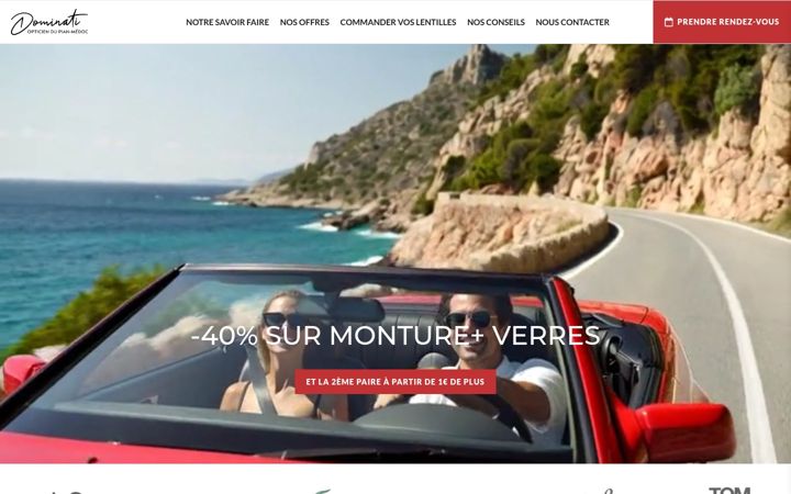 Screenshot of dominati-opticien.fr