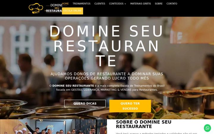 Screenshot von domineseurestaurante.com.br