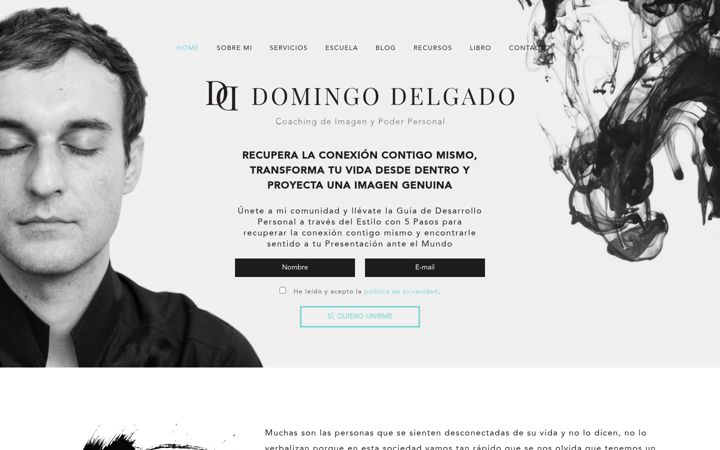 Screenshot of domingodelgado.com
