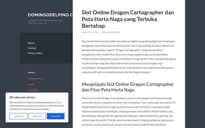 Screenshot of domingodelpino.com