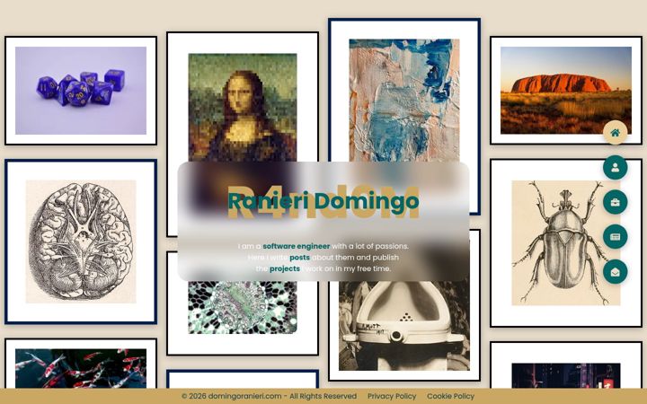Screenshot of domingoranieri.com