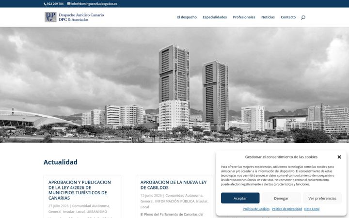 Zrzut ekranu dominguezvilaabogados.es