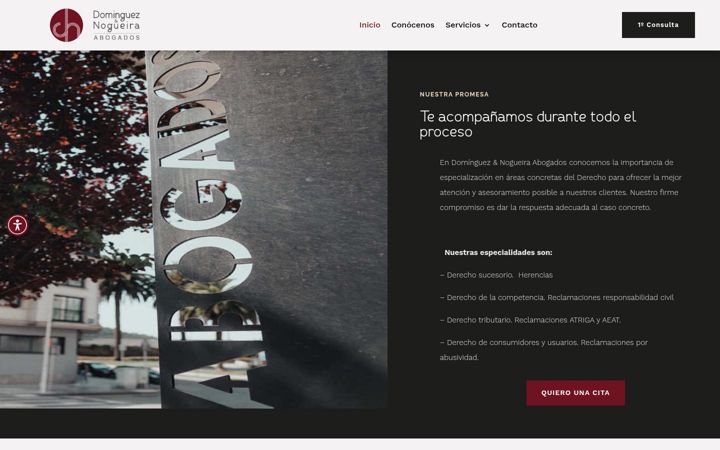 Screenshot of dominguezynogueira.es