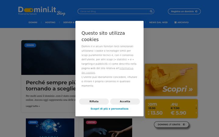 Screenshot of domini.it