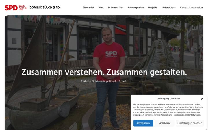 Screenshot di dominic-zuelch.de