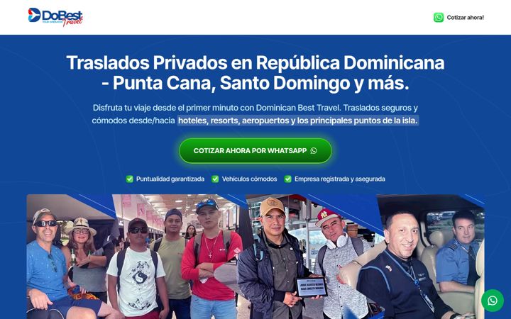 Screenshot of dominicanbesttravel.com