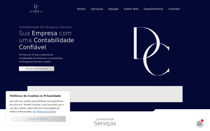 Screenshot von dominiccicontabilidade.com.br