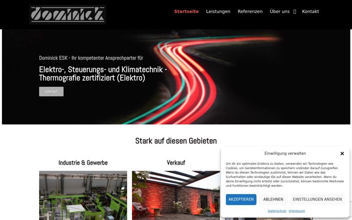 Screenshot di dominick-esk.de