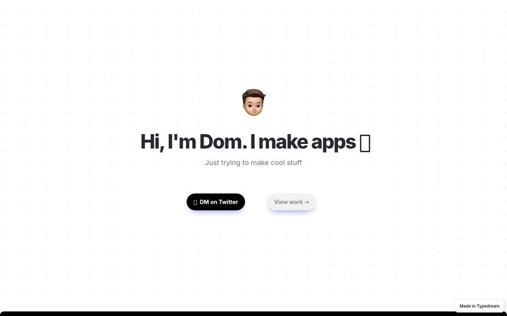 Screenshot of dominickmalzone.com