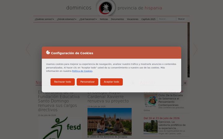 Screenshot of dominicoshispania.org