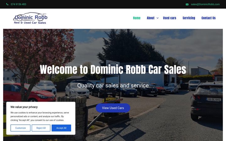 Screenshot of dominicrobb.com
