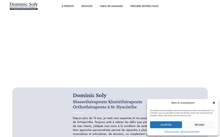 Screenshot of dominicsoly.com
